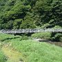 江田-小川郷にて見かけた吊り橋．